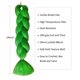 thumbnail image 3 of Cabello trenzado Herina Green, 60 cm, fibra sintética gigante, 3 unidades, 3 of 7