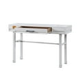 thumbnail image 4 of Industrial Style Metal and Wood 1 Drawer Vanity Desk in White, 4 of 4
