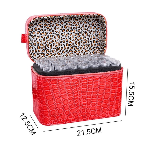 Moyic Estuche de almacenamiento para pintura de diamantes con 84 ranuras, caja de almacenamiento para bolso de mano, contenedor de mosaico, bolsa para Almacenamiento y organización del hogar Moyic HA023574-00