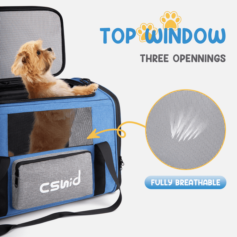 Cat Carrier Large Pet Carrier for 2 Cat, 18.5x11.8x11.8 Cat Bag for  Midium Large Cats Airline Approved Dog Carrier for Small Dogs, Cat Travel