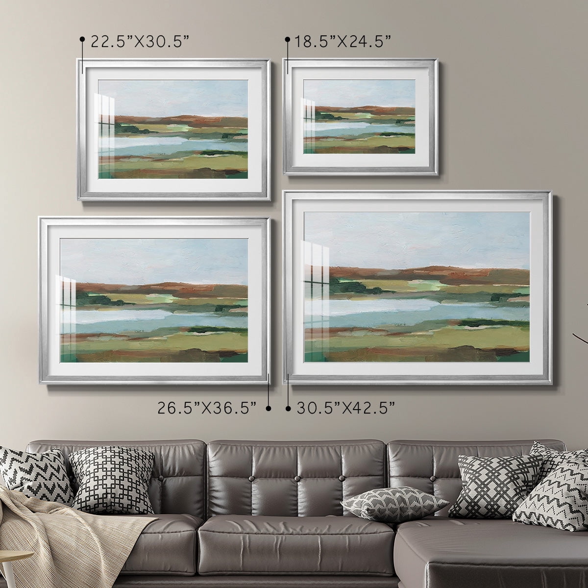 Autumn River Crossing II Premium Framed Print - Ready to Hang