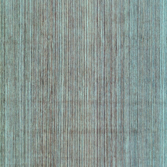 Ahgly Company Indoor Square Abstract Light Blue Modern Area Rugs, 4' Square
