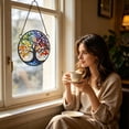 thumbnail image 5 of Stained Glass Suncatcher Colorful Acrylic Window Hanging, Summer Light Catcher Ornament for Nature Lovers, Sun Catchers for Window Decor, Glass Art​, B, 5 of 9