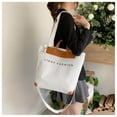 thumbnail image 3 of Bolso portátil grande, bolso de lona de gran capacidad, bolso de mano retro para mujer, bolso de viaje, 3 of 4