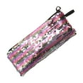 thumbnail image 2 of Holloyiver Flip Sequin Pencil Case,Cute Zipper Pen Holder or Makeup Pouch with Color Changing Sequins,Small Glitter Cosmetic Storage,Design Rainbow Colors, 2 of 8