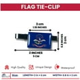 thumbnail image 2 of Tie Clip - State Flag North Dakota - Usa | Men's Formalwear Accessory, Tie Bar, Necktie Fastener, Collectible Keepsake, 2 of 9