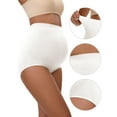 thumbnail image 3 of Unique Bargains Women's Maternity High Waist Briefs with Butt Lifter Design L White, 3 of 6