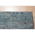 thumbnail image 2 of EORC MT123BL6X9 Hand-Knotted Natural Silk Natural Silk Grass Design Rug, 6' x 9', Blue Mix Area Rug, 2 of 5