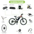 thumbnail image 6 of 48V 500W Bafang Bicycle Conversion Kits 26" Front Wheel Hub Motor Kits with 500C with 48V17.5AH Shark Battery, 6 of 10