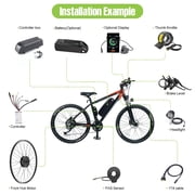 48V 500W Bafang Bicycle Conversion Kits 700C Front Wheel Hub Motor Kits with EKD01 with 48V20AH Shark Battery