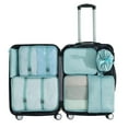 thumbnail image 1 of Mistaha Ensemble de Rangement de Voyage en Sergé 290T Valise à Sept Pièces classification des Vêtements Tri et Rangement Sac de Rangement 7 Pcs Bleu Coréen, 1 of 7