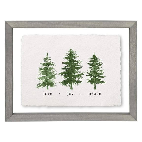 Sincere Surroundings 359700 Floating Art - Love Joy Trees - 14 x 11 in.