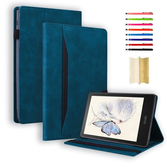 Feishell Case Fits 6" Kindle Paperwhite(10th Gen 2018 and All Paperwhite Gens Prior to 2018)- New PU Leather Cover Magnetic Folio Stand Cover with Auto Sleep Wake Feature,Blue