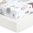 thumbnail image 4 of Evolur Grizzly Bear Collection ( 2pc Sheet Set ), Light White & Bear Print, 4 of 6