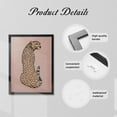 thumbnail image 6 of WFSposter Trendy Wild Animal Canvas Wall Art Vintage Cheetah Posters Maximalist Leopard Prints Painting Animal Wall Art Boho Wall Decor For Home Bedroom Dorm Wall Decor 24X20in Unframed, 6 of 7