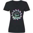 thumbnail image 3 of Inktastic I Love Being a Great Grandma- Circle of Hearts Women's V-Neck T-Shirt, 3 of 5