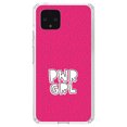 thumbnail image 1 of DistinctInk Clear Shockproof Hybrid Case for Google Pixel 4 (5.7" Screen) - TPU Bumper, Acrylic Back, Tempered Glass Screen Protector - Girl Power - PWR GRL - Pink Background, 1 of 1
