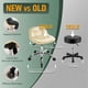 thumbnail image 4 of Silla Taburete Rodante FREKYROCK Ajustable en Altura con Respaldo, 4 of 9