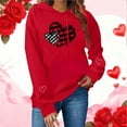 thumbnail image 6 of ICHUANYI Valentines Day Love Heart Printed Hoodies for Women Long Sleeve Shirts Crewneck Sweatshirts Spring Fashion Clothing Top, 6 of 9
