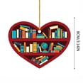 thumbnail image 2 of Agiferg Love Pendant Decoration Bookcase Hanging Tag Christmas Tree Pendant Bookcase Hanging Tag Features:, 2 of 2