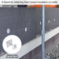 thumbnail image 7 of Uxcell 30mm Self Stick Insulation Pins, 50 Sets Self Locking Washers Aluminum Insulation Hangers Cap Round Washers for Foam Board Wall Floor Ceiling, 7 of 7