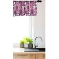 thumbnail image 2 of Ambesonne Flower Valance Pack of 2, Exotic Orchid Blossoms, 42"X12", Pink Violet and Yellow, 2 of 3