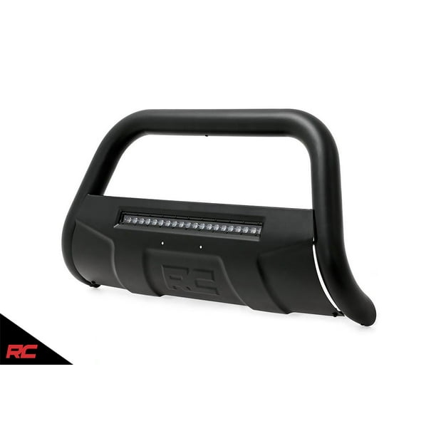 Rough Country Black LED Bull Bar (fits) 20192020 Chevy Silverado GMC