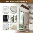 thumbnail image 4 of Antok 64"x 21.2" Arched Full Length Mirror Standing Floor Mirror Stand Up Mirror, Black Frame, 4 of 7