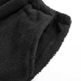 thumbnail image 5 of AINIYS Women's Fleece Pants Elastic Waist Contrast Trim Trousers for Sleep Loungewear Daily Wear Black XL, 5 of 6