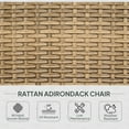 thumbnail image 5 of BOBOKY Patio Wicker Chair, Outdoor All-Weather Rattan Fire Pit Chair with Soft Cushions, Tall Curved Backrest and Comfortable Armrests for Deck or Garden,Charcoal Gray, 5 of 8