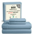 thumbnail image 1 of Juego de sábanas Chateau Home Collection, 100% algodón egipcio, 800 hilos, 1 of 8