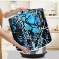 thumbnail image 1 of Xoenoiee Round Electric Pressure Cooker Cover Blue Forest Camo Print Kitchen Appliance Cover with Top Handle Dust Cover for Slow Cooker Air Fryer Rice Cooker, 3 qt, 1 of 6