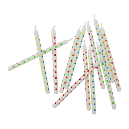12 Packs: 12 ct. (144 total) Polka Dot Birthday Candles by Celebrate It