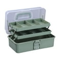 thumbnail image 1 of Siruishop 3 Layer Storage Box Foldable Art Case for Home Jewelry Making Painting Green, 1 of 8
