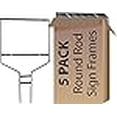 thumbnail image 2 of Signs Direct, Inc. Round Rod 'Banjo Style' Real Estate Yard Sign Frames, 18x24 inches, Black Metal, Rustic Style, 2 of 2