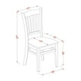 thumbnail image 5 of East West Furniture Logan 9 Piece Comb Back Dining Table Set, 5 of 5
