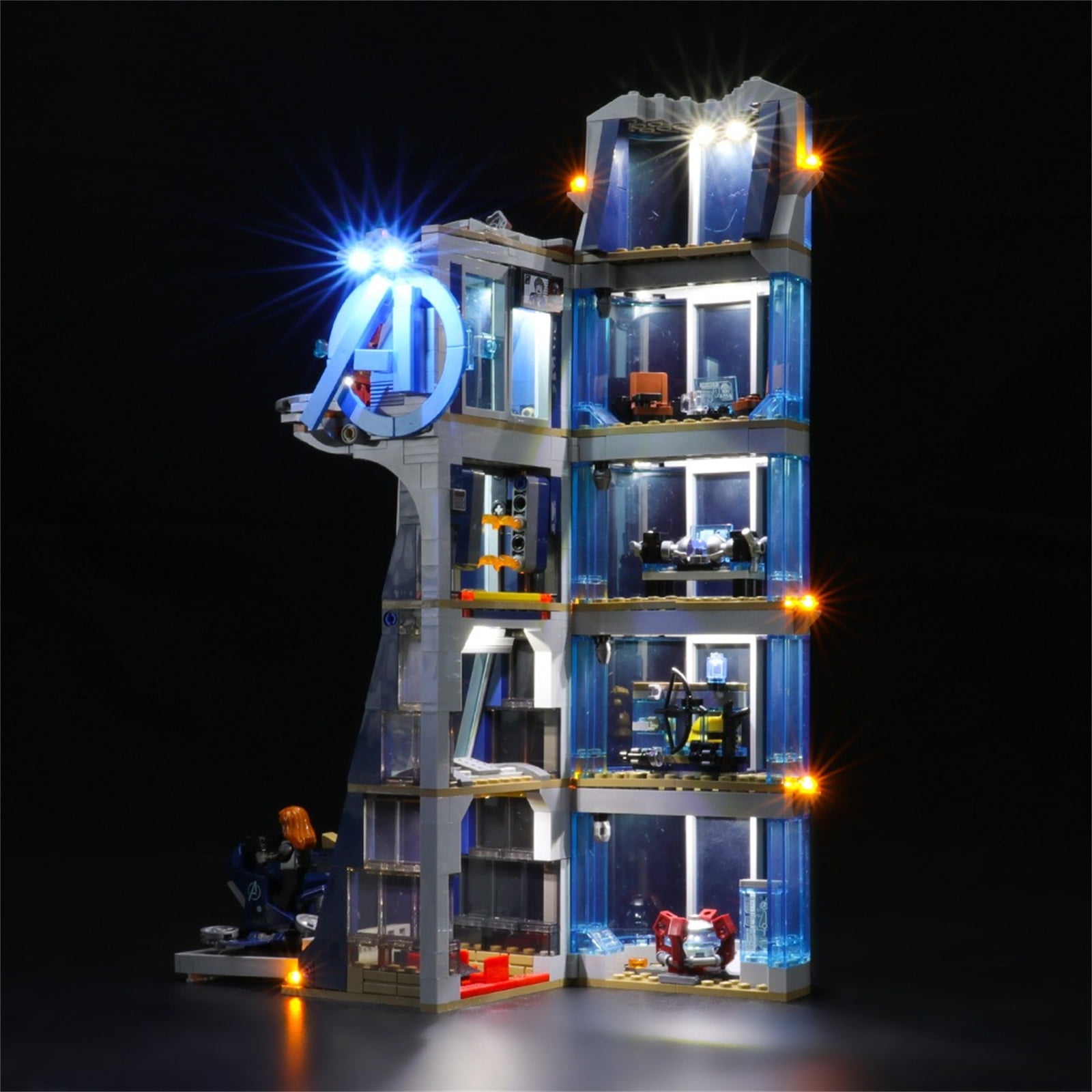 LEGO Marvel Avengers Tower Kit Iconic HQ Recreation 31 Figures Authentic Accessories Gift for Fans 76269 Walmart