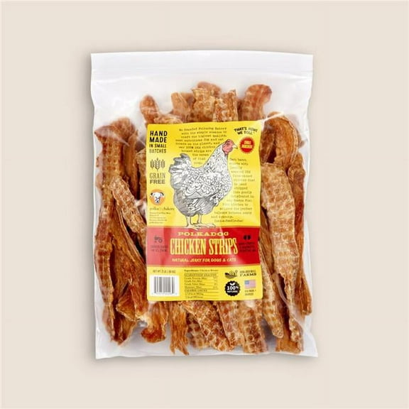 Polka Dog Bakery 895879002930 2 lbs Chicken Jerky Strips Treat