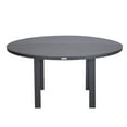 thumbnail image 6 of LeisureMod Chelsea 60" Wide Round Black Aluminum Outdoor Patio Dining Table – Modern 4-Seater for Backyard or Deck, 6 of 7