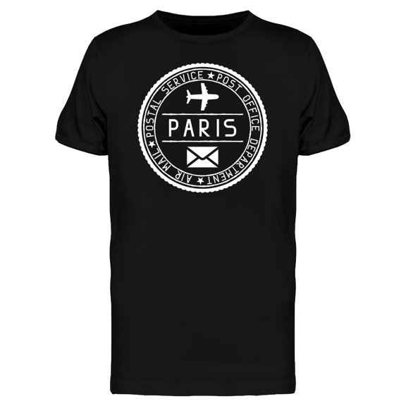Paris Post Travel Graphic T-Shirt Men -Image by Shutterstock, Male 3X-Large