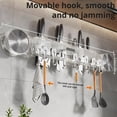 thumbnail image 3 of Durable Wall Mounted Inline Vacuum Hooks, No Hole Punching & Waterproof, Large Curved Hooks, Heavy Duty Waterproof Wall Mounted Spatula and Spoon Holder for Kitchen, 3 of 9