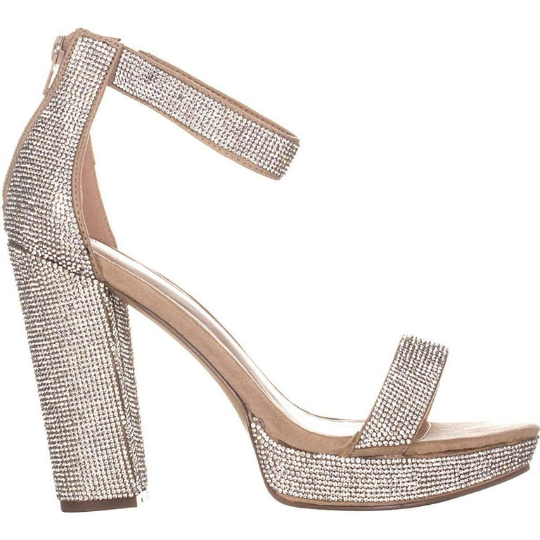 Madden Girl Womens Siren Heeled Sandal 9.5 Blush Multi