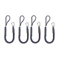 thumbnail image 2 of Bungee s Boat Ropes for Docking Line Mooring Rope with Clip for PWC, Red Black Blue 4pcs, 2 of 8