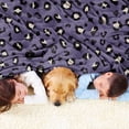 thumbnail image 2 of Sowide Cheetah Print Blanket, Purple Leopard Print Blanket, Soft Fleece Flannel Leopard Animal Blanket, Cozy Warm Blanket Throw, Lightweight Fuzzy Plush Gifts for Women Adults, Nap Bed Couch(40"x50"), 2 of 8