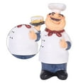 thumbnail image 5 of Chef Figurine Kitchen Resin Figure Ornament Figurines Tabletop Statue Restaurant Fat Toy Italian Desktop Sculpture Decor, 5 of 9