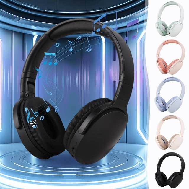 Xihbxyly Cosas Por Menos de 5 Dolares Auriculares Inalámbricos Bluetooth 5.3 Auriculares Pesados de Largo Alcance