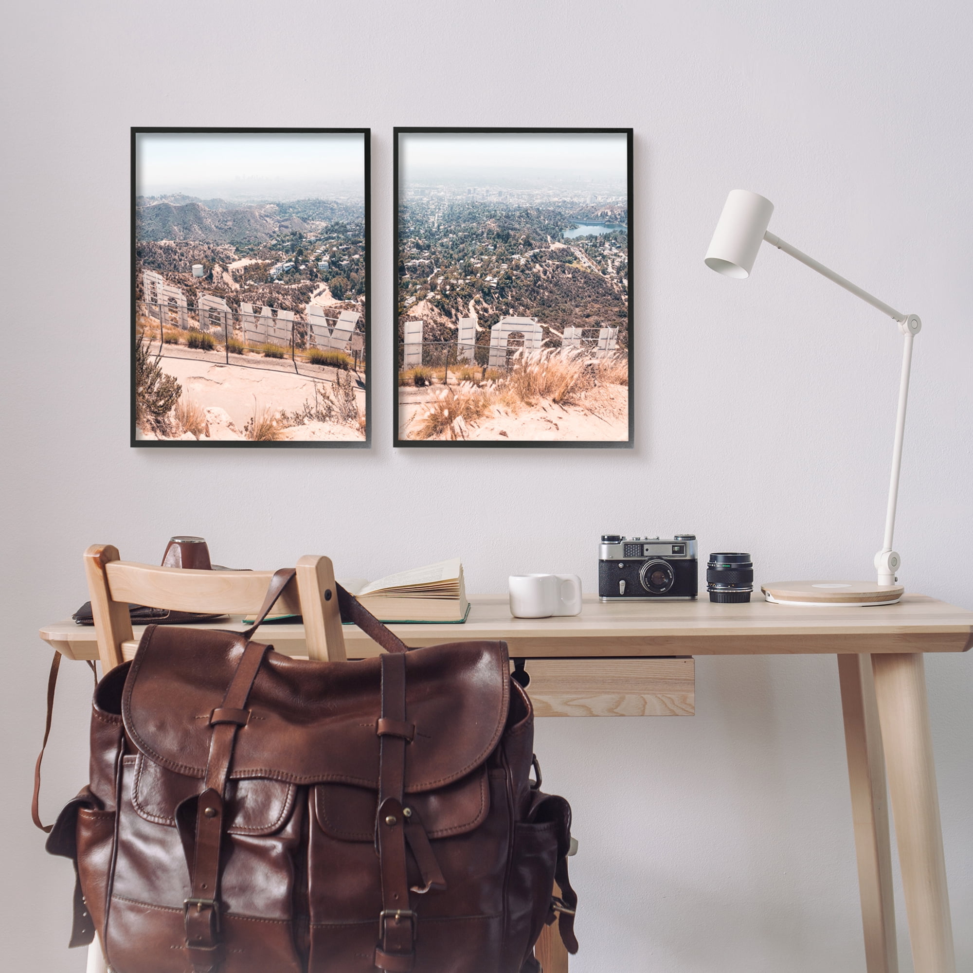 Stupell Indtries Film Capital West Coast Hills Cityscape,16 x 20,Design by Natalie Carpentieri​