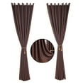 thumbnail image 6 of FESTFENDS People Seeking Privacy Curtains Polyester 1Set Brown, 6 of 8