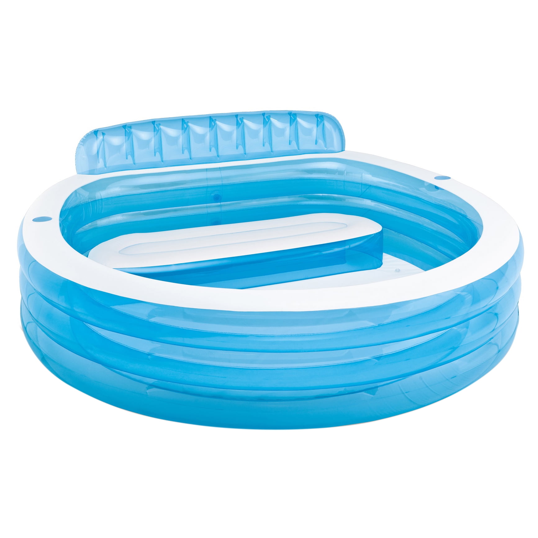 Intex Swim Center Inflatable Family Lounge Pool, 88" X 85" X 30", for Ages 3+