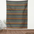 thumbnail image 3 of Geometric Sofa Upholstery Fabric by the Yard, Retro Eighties Design Vibrant Color Scheme Geometrical Lines Half Circles Vintage, Decorative Fabric for DIY and Home Accents, Multicolor by Ambesonne, 3 of 4